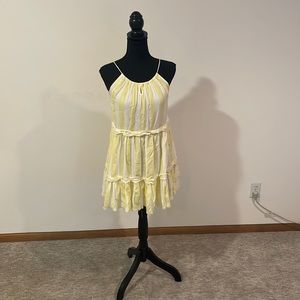 Yellow and white kids 8-10 size dress